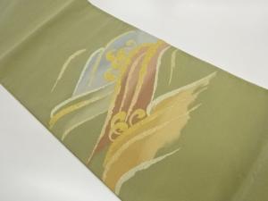 綴れ荒波模様織出し袋帯